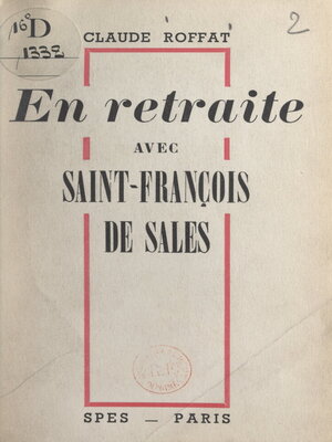 cover image of En retraite avec Saint-François de Sales